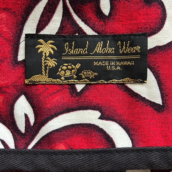 Island Aloha Wear backpack - RED and WHITE - Picture 2 of 9